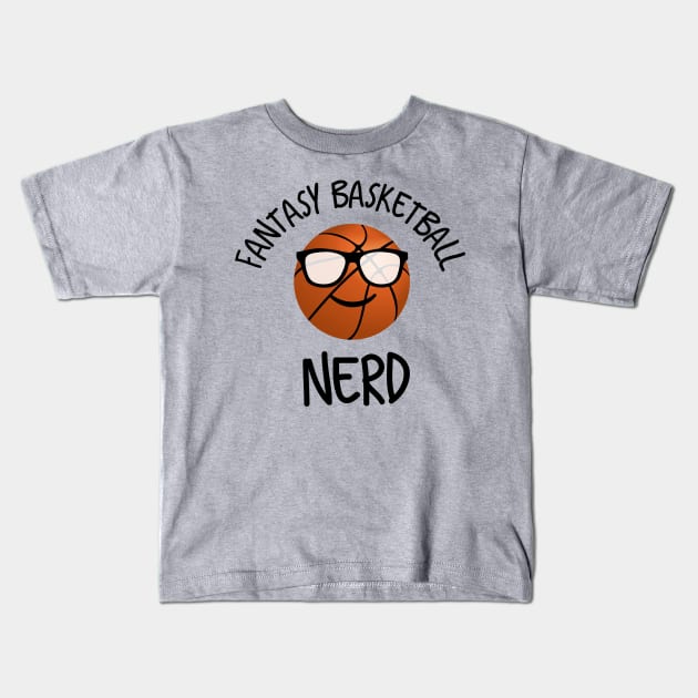 Fantasy Basketball Nerd Kids T-Shirt by MessageOnApparel